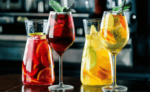 receitas 6 drinks com vinho coqueteis