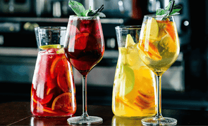 receitas 6 drinks com vinho coqueteis