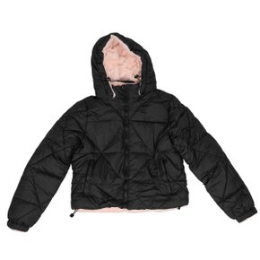 Jaqueta Feminina Puffer Peluciada Bobojaco Com Gorro Removível